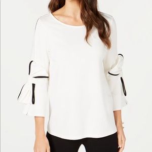 NWT alfani Bow-Sleeve Top ep10
